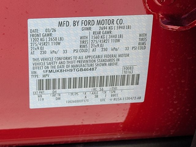 2026 Ford Explorer Platinum