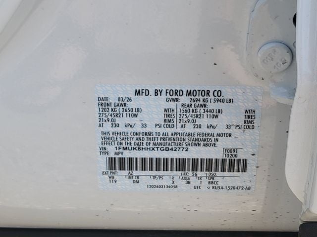 2026 Ford Explorer Platinum