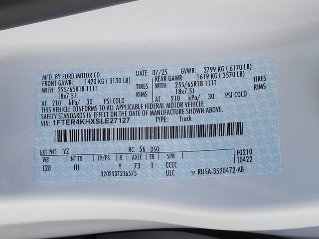 2025 Ford Ranger Lariat