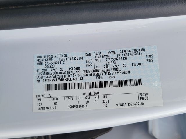 2019 Ford F-150 Lariat