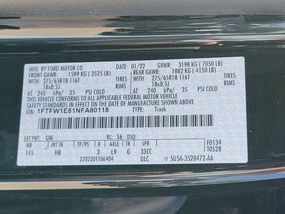 2022 Ford F-150 Lariat