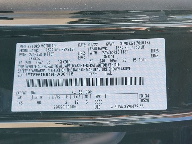 2022 Ford F-150 Lariat