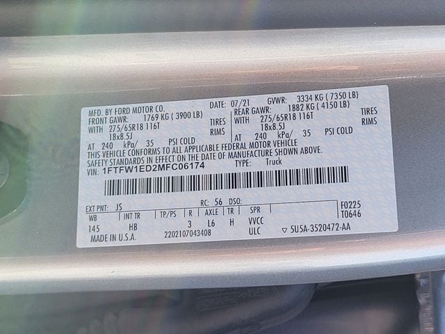 2021 Ford F-150 Lariat