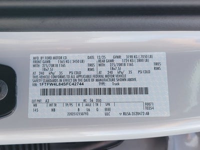 2025 Ford F-150 Tremor