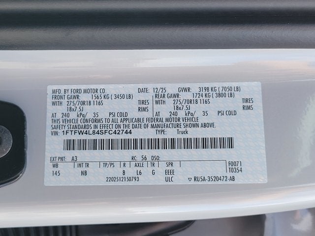 2025 Ford F-150 Tremor