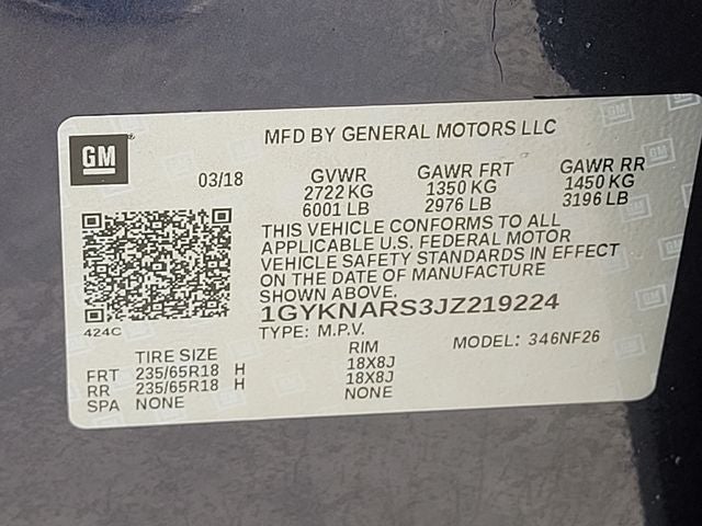 2018 Cadillac XT5 Base