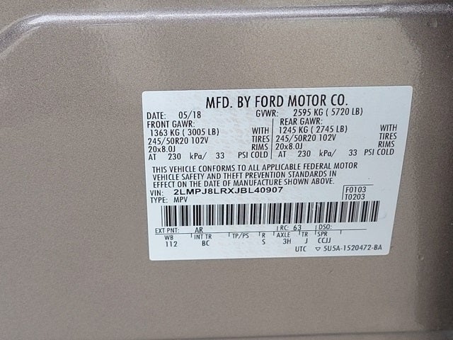 2018 Lincoln MKX Reserve