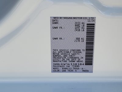 2025 Nissan Altima 2.5 SR