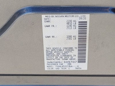 2020 Nissan Leaf S Plus