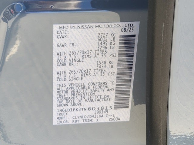 2026 Nissan Frontier PRO-4X