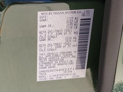 2026 Nissan Frontier PRO-4X