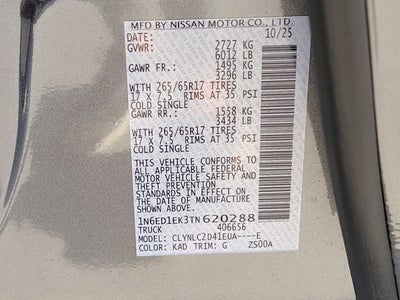 2026 Nissan Frontier SV