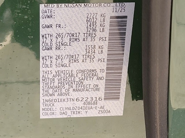 2026 Nissan Frontier PRO-4X