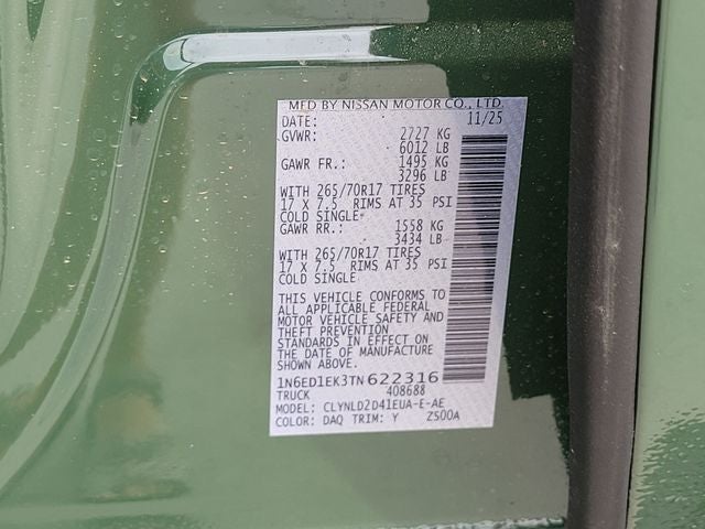 2026 Nissan Frontier PRO-4X