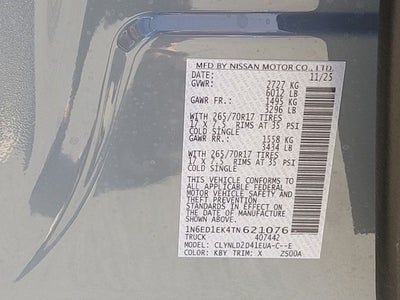 2026 Nissan Frontier PRO-4X