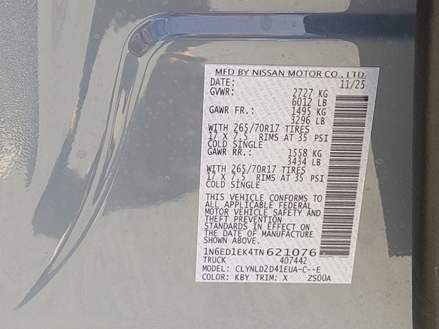 2026 Nissan Frontier PRO-4X