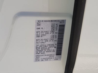 2026 Nissan Frontier SV