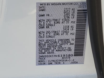 2026 Nissan Frontier PRO-4X