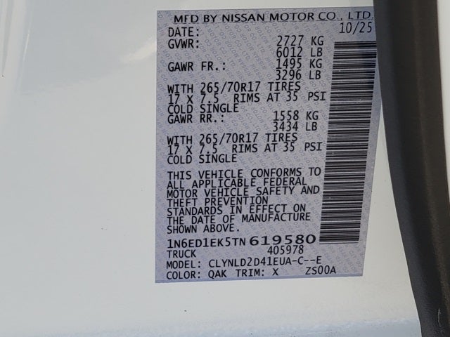 2026 Nissan Frontier PRO-4X