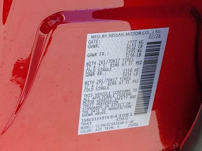 2026 Nissan Frontier PRO-4X