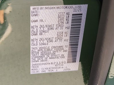 2026 Nissan Frontier SV