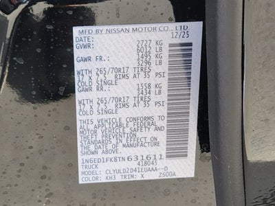 2026 Nissan Frontier PRO-4X