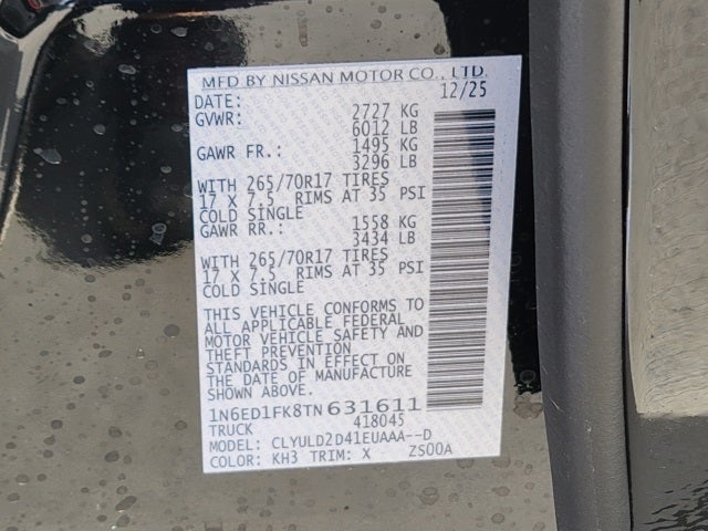 2026 Nissan Frontier PRO-4X