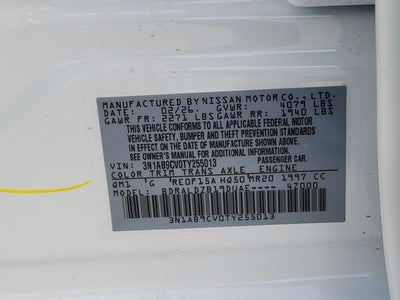 2026 Nissan Sentra SV