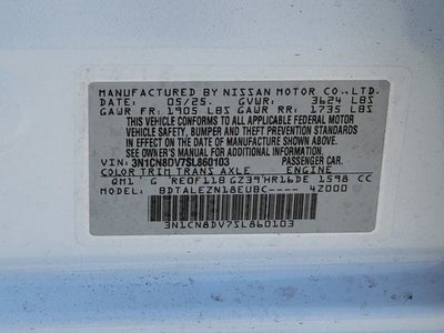 2025 Nissan Versa 1.6 S