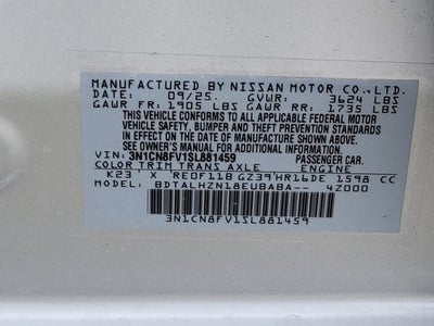 2025 Nissan Versa 1.6 SR