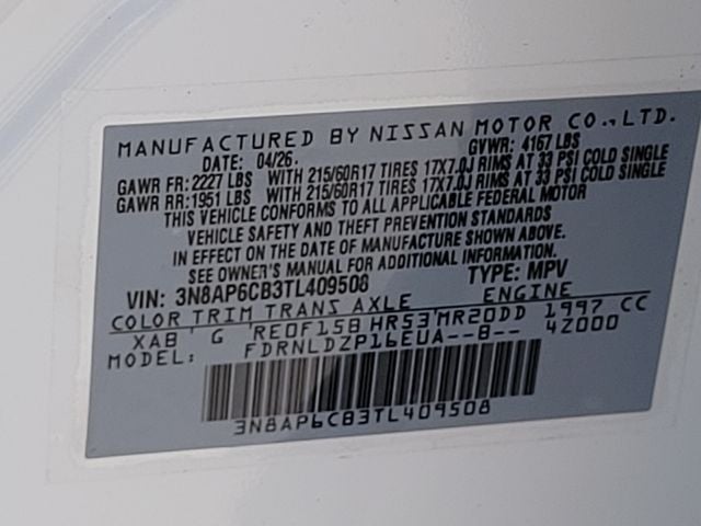 2026 Nissan Kicks SV