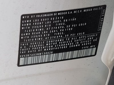 2022 Volkswagen Tiguan 2.0T SE