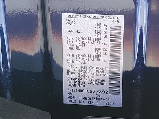 2026 Nissan Rogue SV