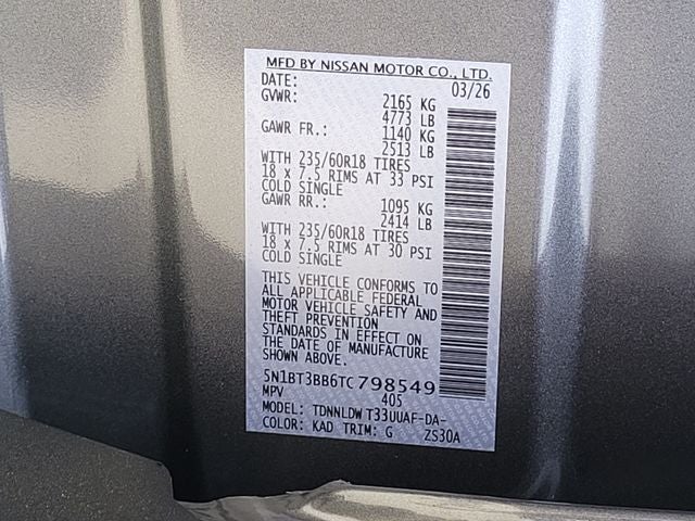 2026 Nissan Rogue SV