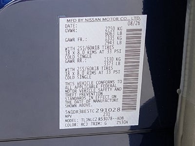 2026 Nissan Pathfinder SV