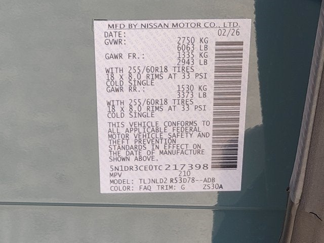 2026 Nissan Pathfinder SL