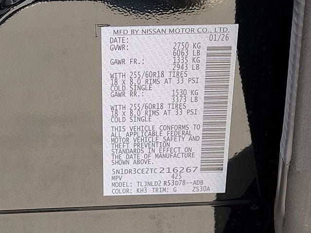 2026 Nissan Pathfinder SL