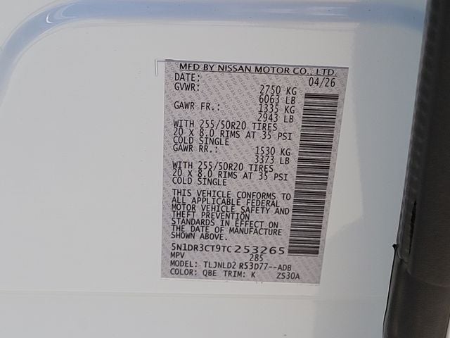 2026 Nissan Pathfinder SL