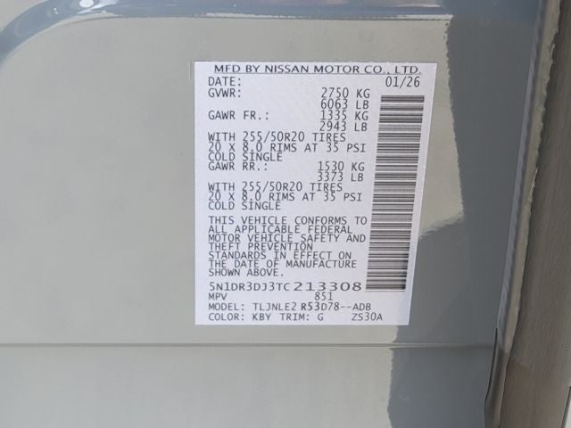 2026 Nissan Pathfinder Platinum