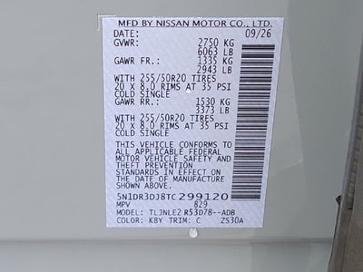 2026 Nissan Pathfinder Platinum