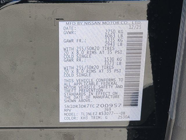 2026 Nissan Pathfinder Platinum