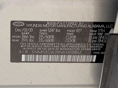 2021 Hyundai Santa Fe SEL