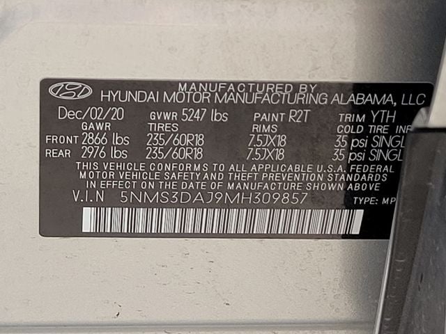 2021 Hyundai Santa Fe SEL