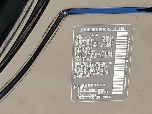 2026 Nissan Armada Platinum